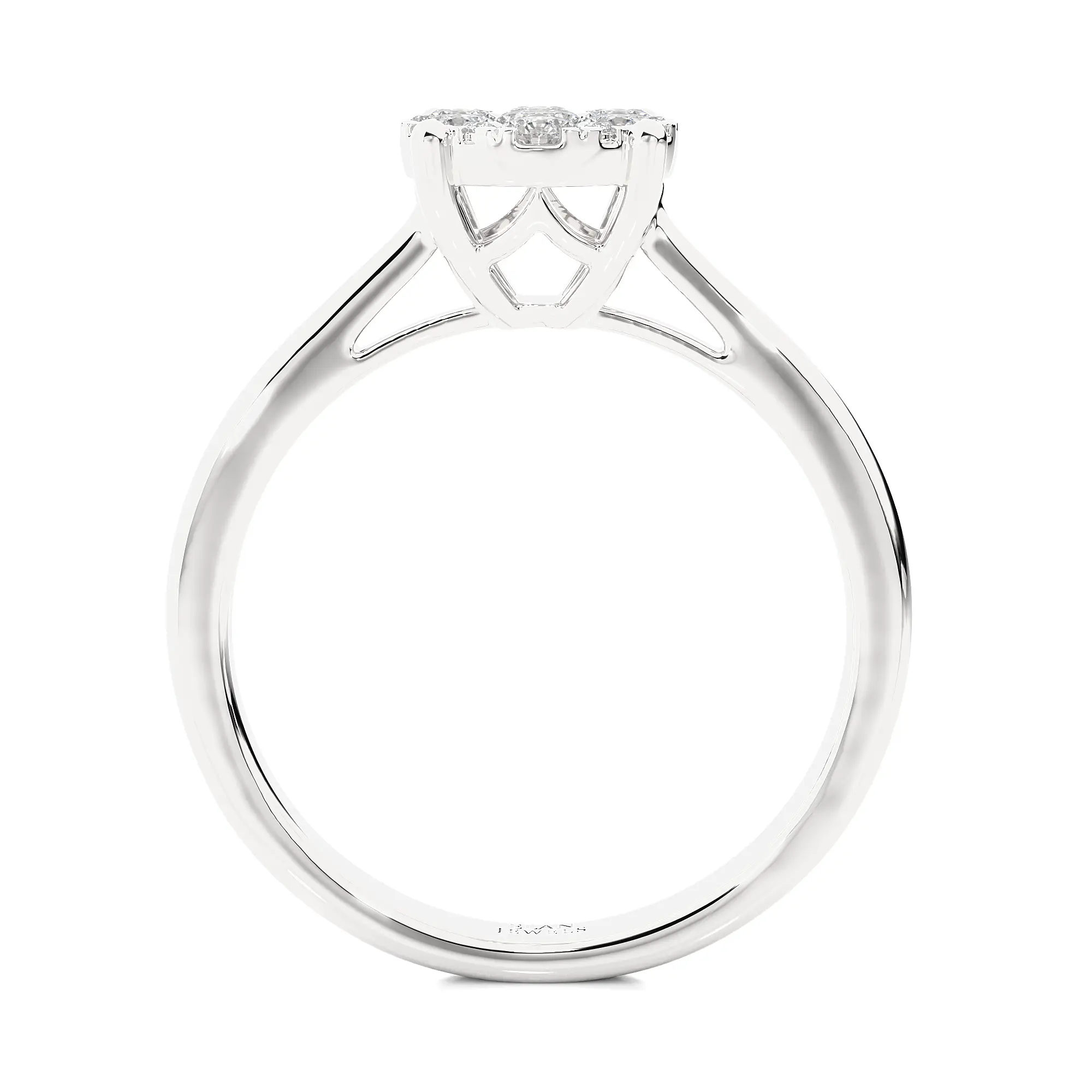 3/4 Ctw Cluster Diamond Ring GH SI