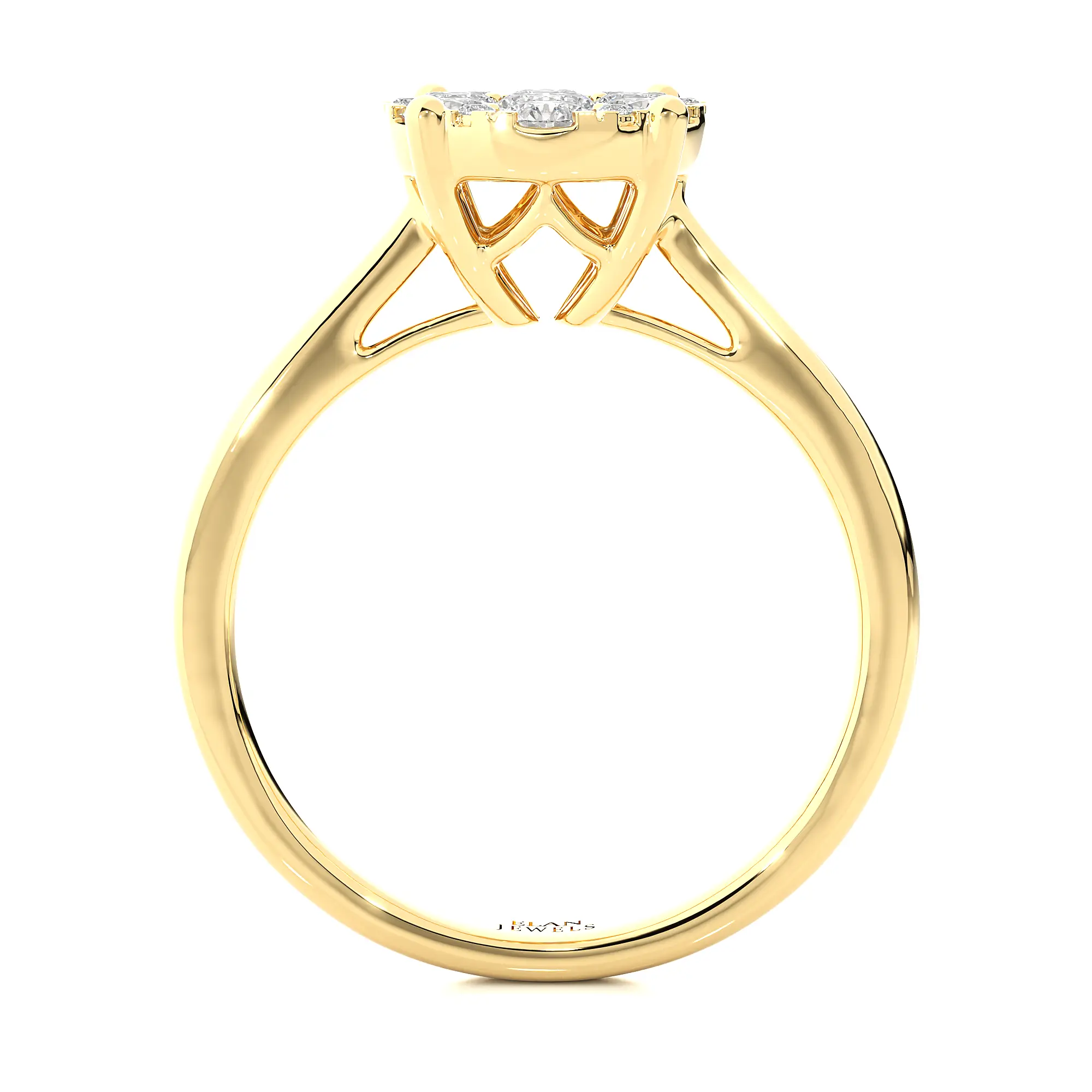 1.00 Ctw Cluster Diamond Ring GH SI (Copy)