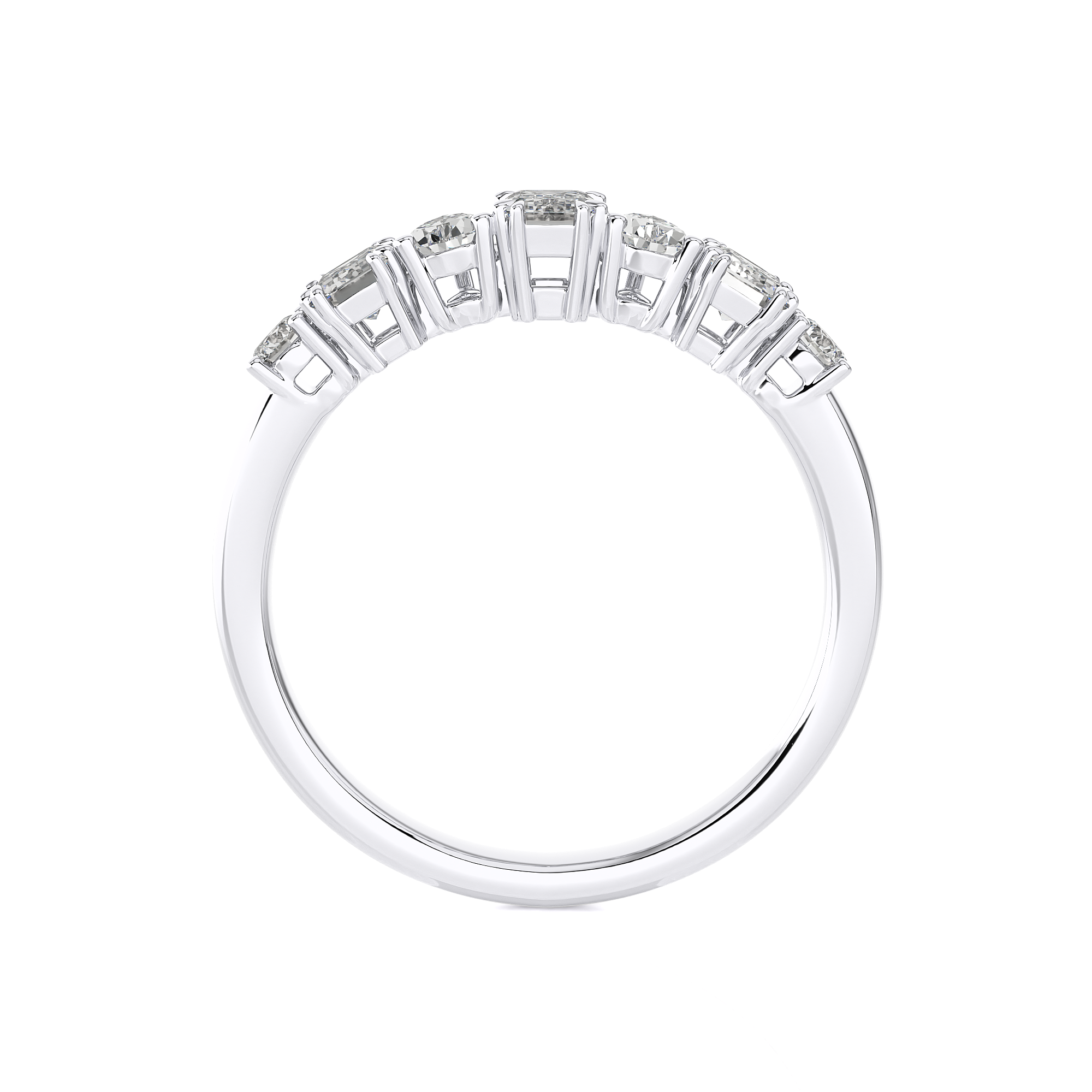3/4 CTW Multi-Shape Diamonds Wedding Band