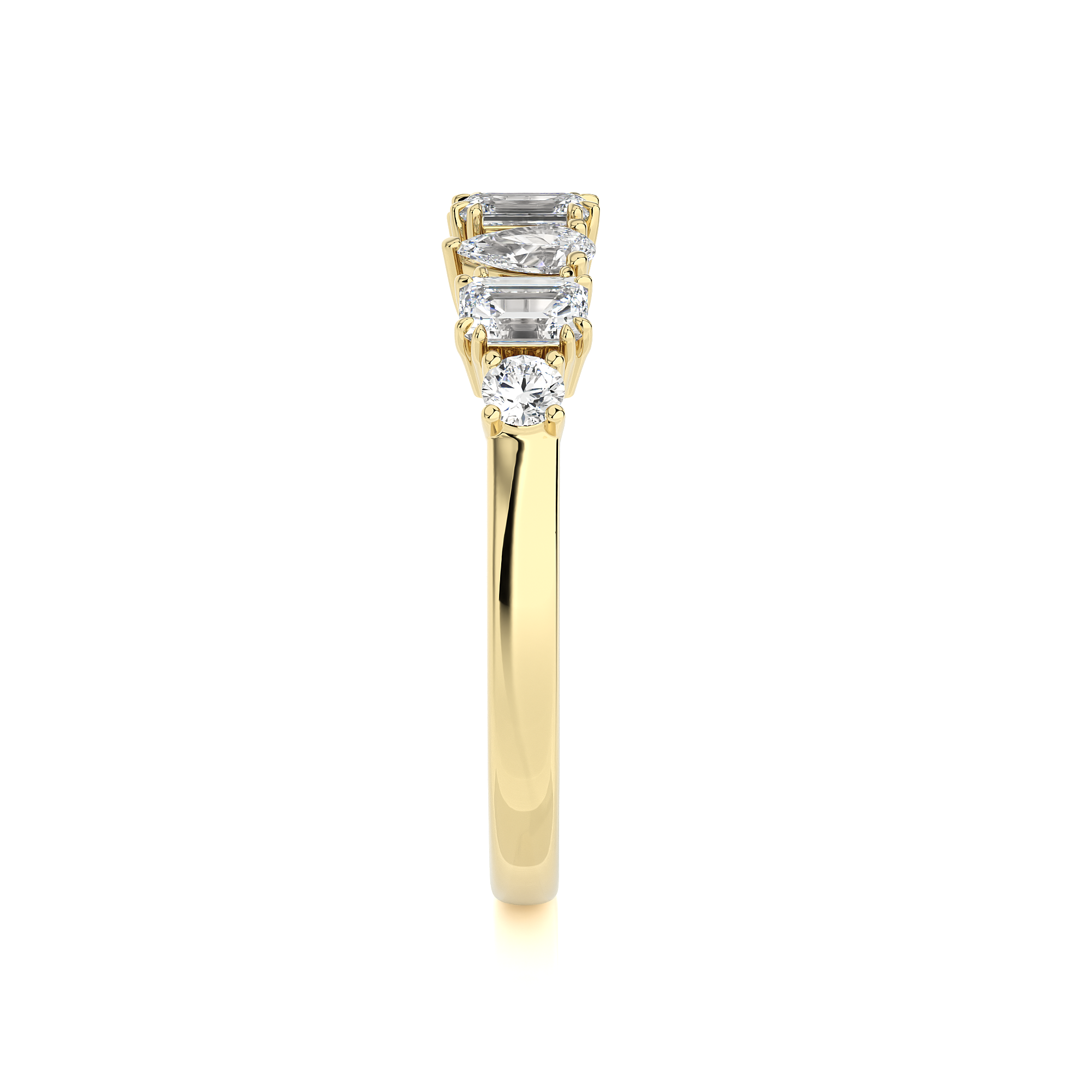 3/4 CTW Multi-Shape Diamonds Wedding Band