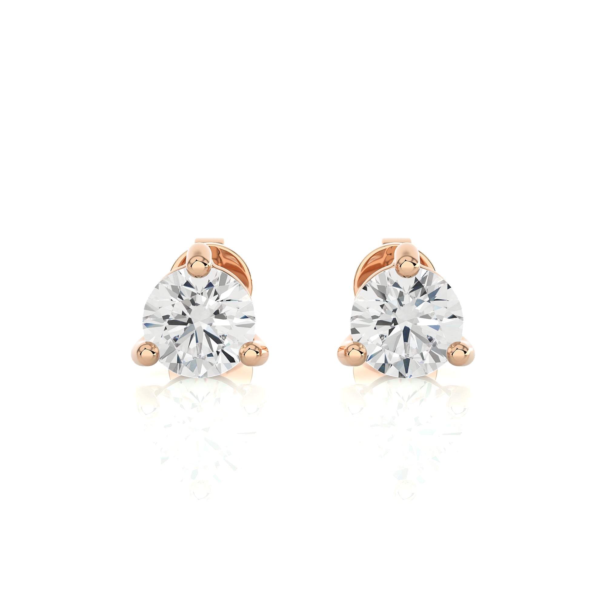 1 CTW Brilliant Lab Grown Diamond Classic Studs Earrings