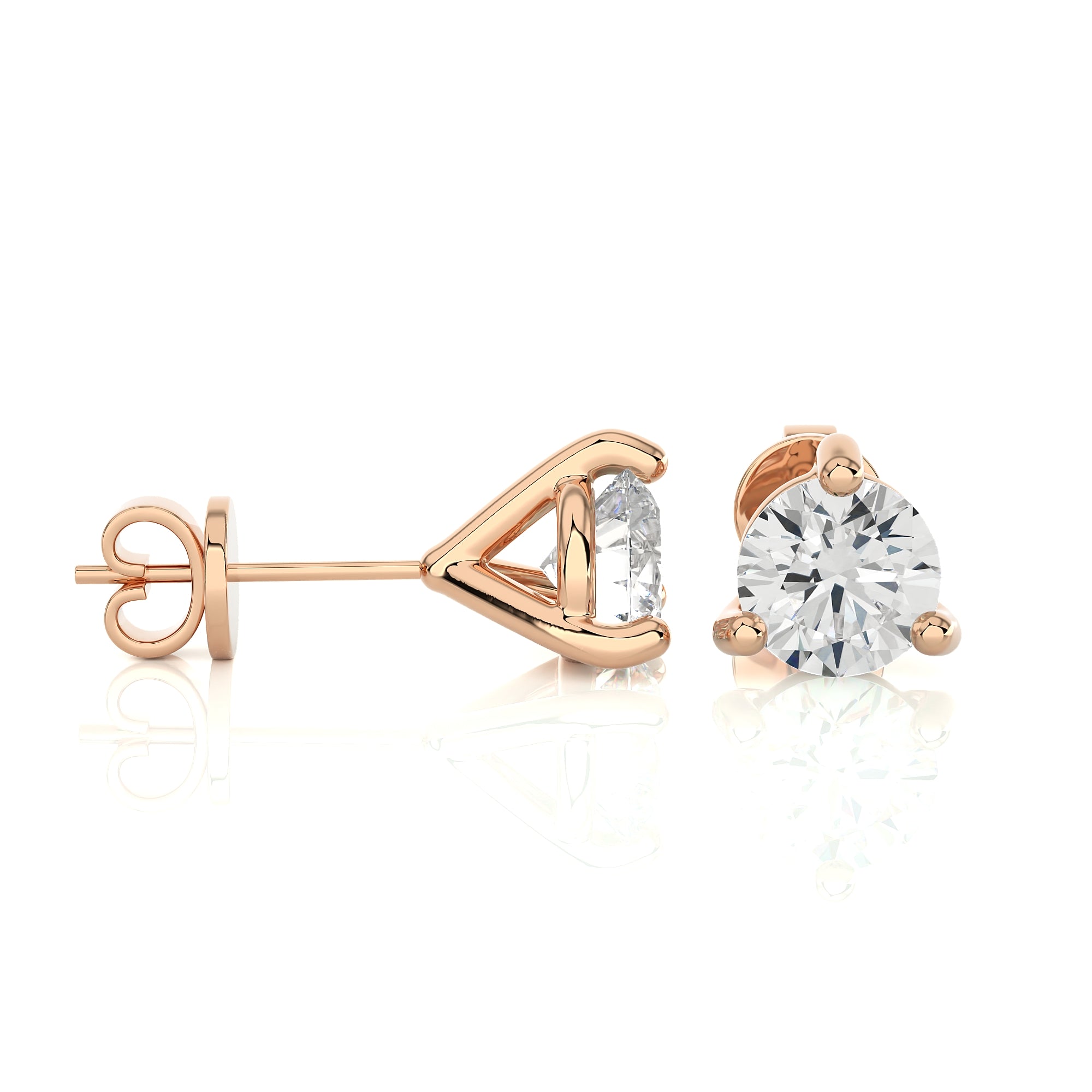 1 CTW Brilliant Lab Grown Diamond Classic Studs Earrings