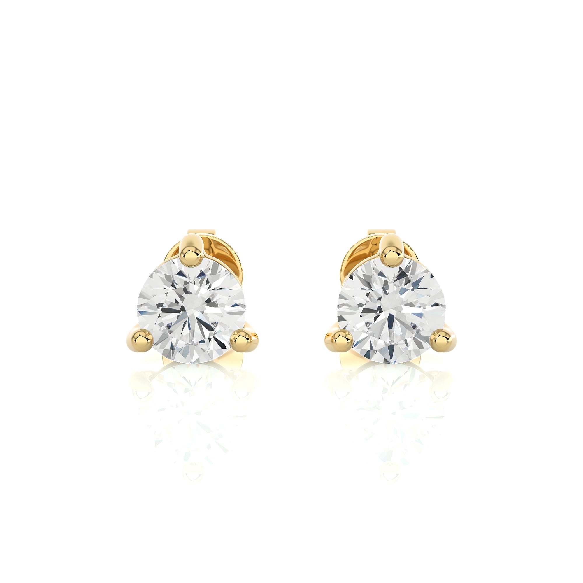 1 CTW Brilliant Lab Grown Diamond Classic Studs Earrings