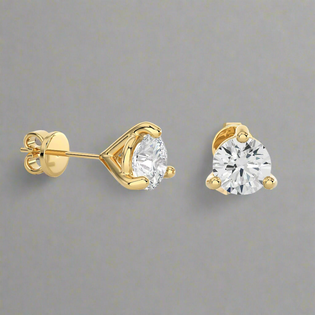 1 CTW Brilliant Lab Grown Diamond Classic Studs Earrings