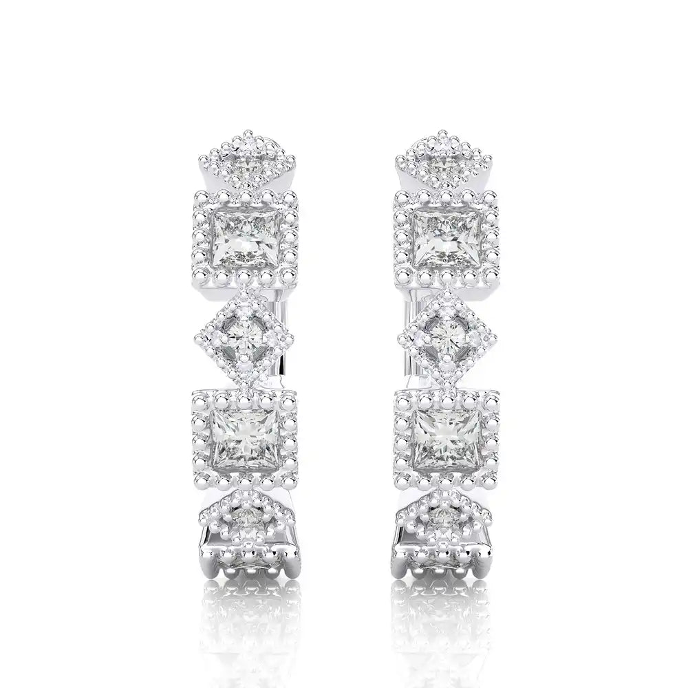 1/15 CTW Diamond Effortlessly Stylish Huggie Earring