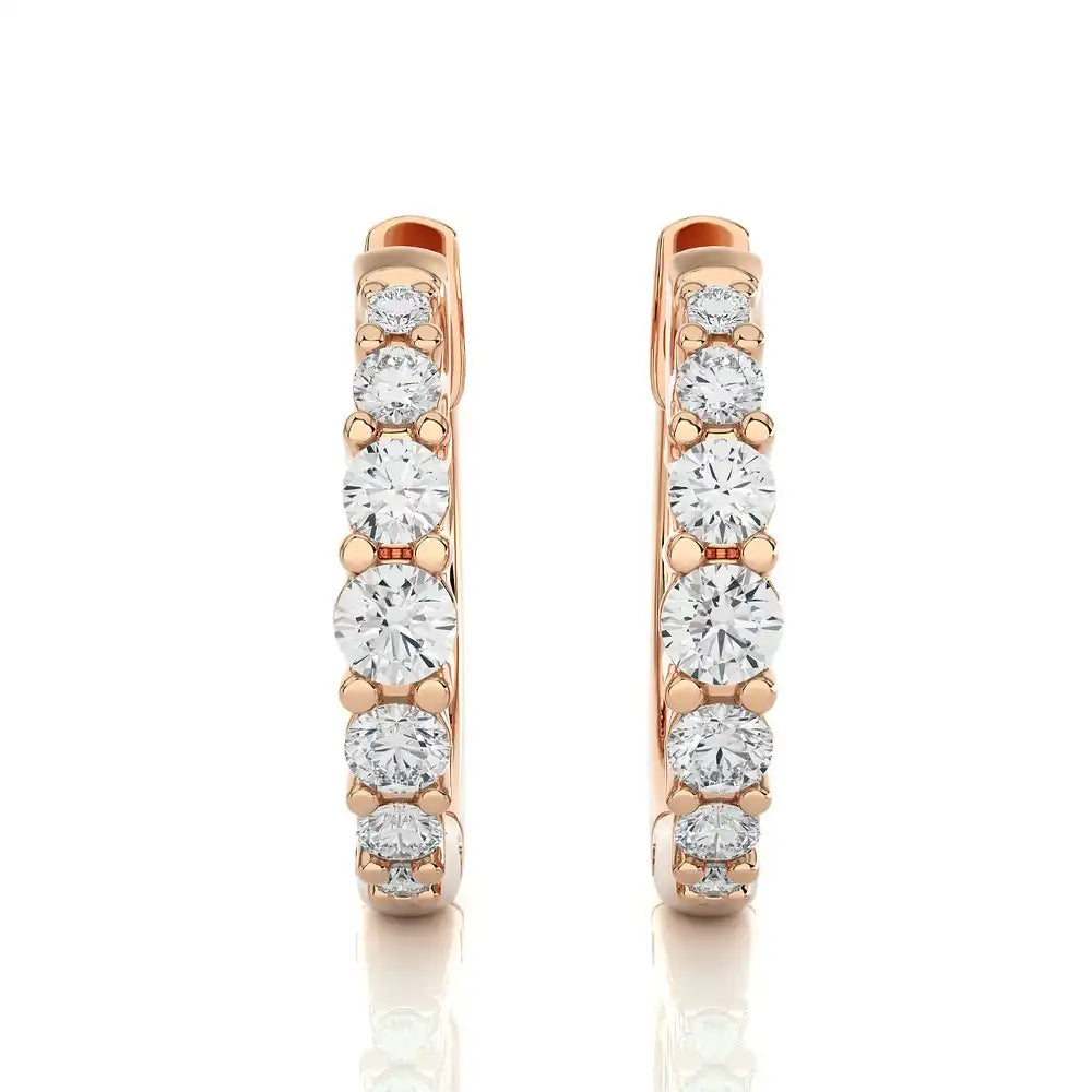 1/3 CTW Timeless Diamond Huggie Earring
