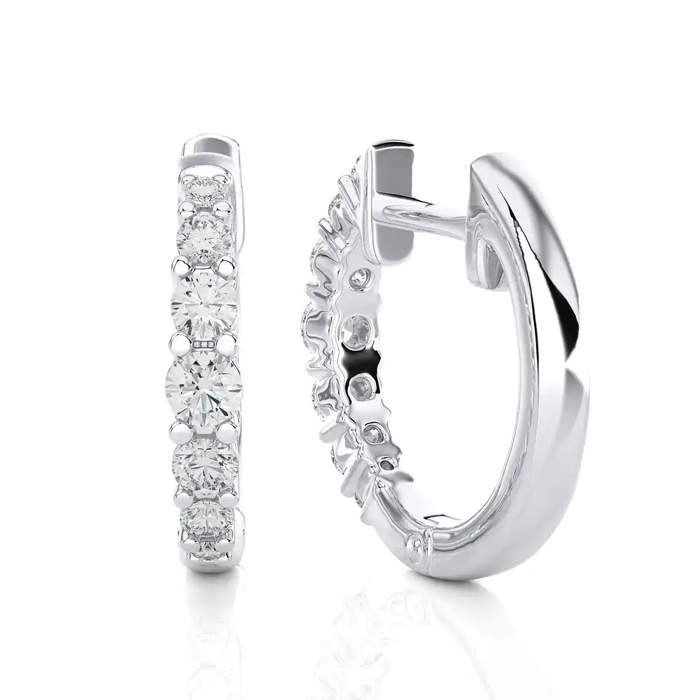 1/3 CTW Timeless Diamond Huggie Earring