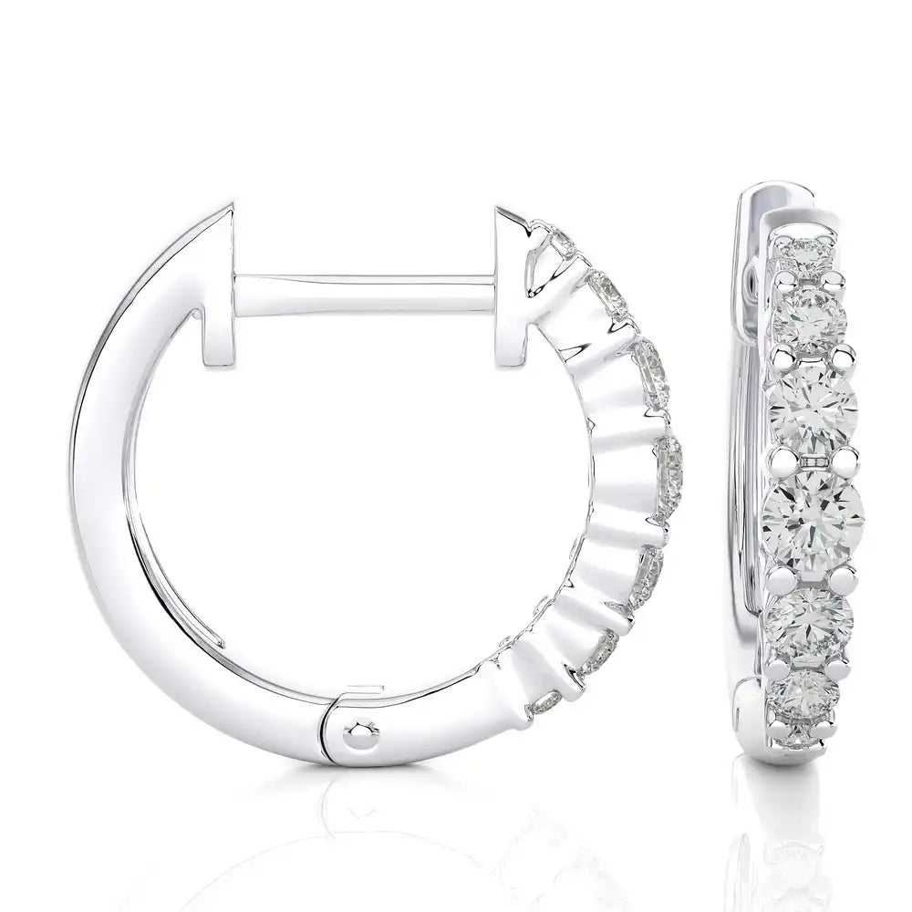 1/3 CTW Timeless Diamond Huggie Earring