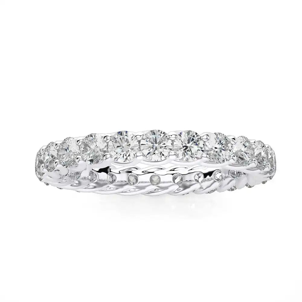 1-1/2 CTW Diamond Prong Set Eternity Ring