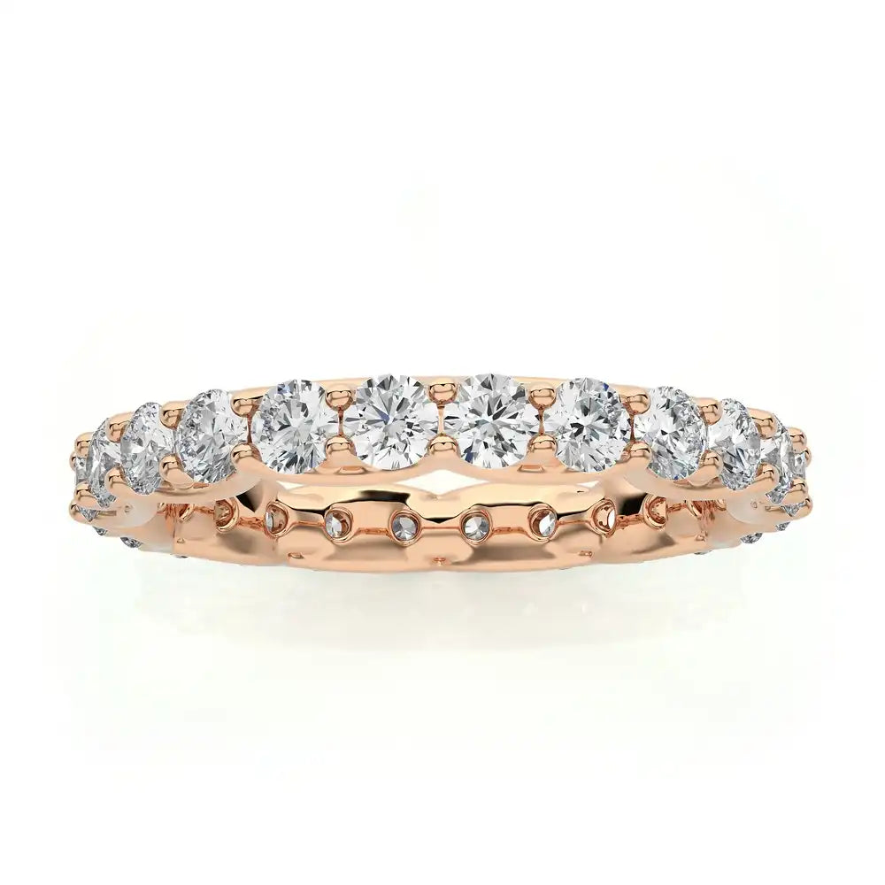 1-1/2 CTW Diamond Prong-Set Full Eternity Band