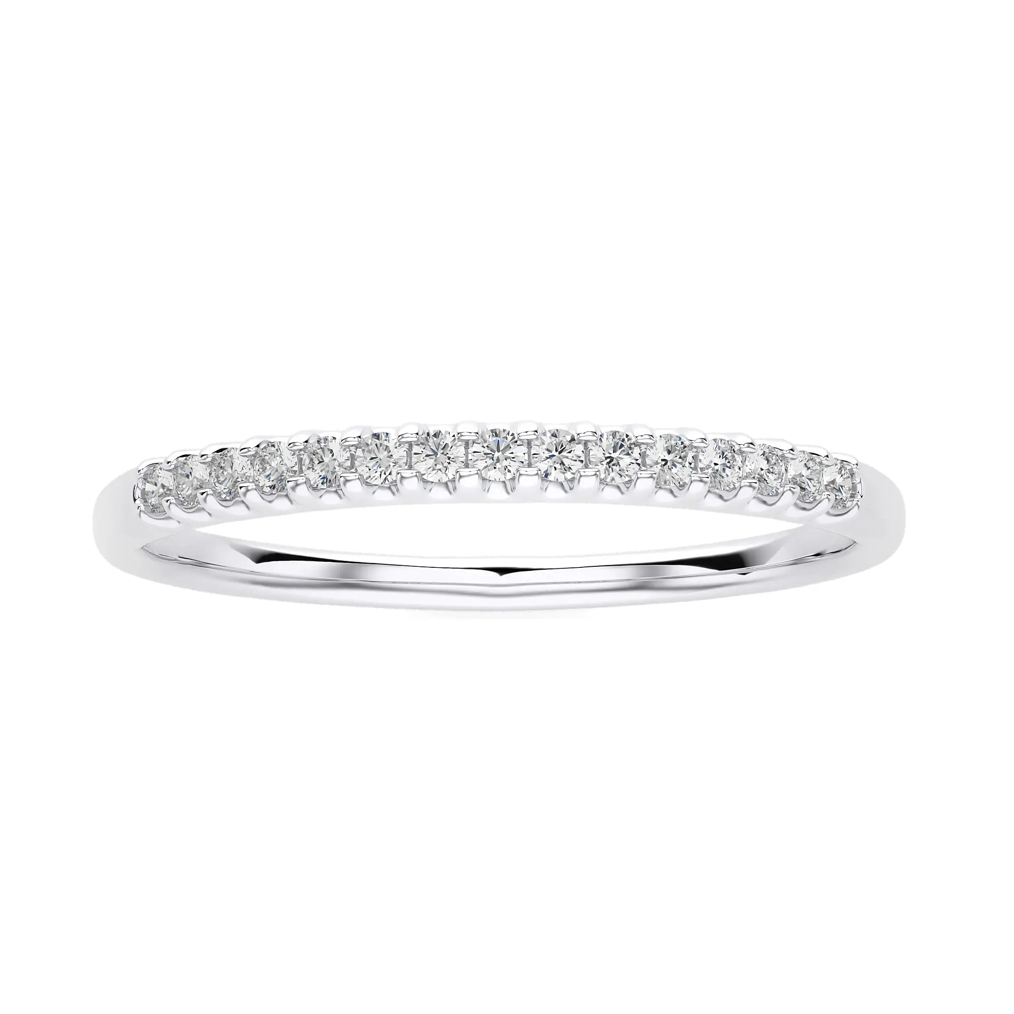 1/10 Ctw Diamond Pave Half Eternity Ring in SI-GH