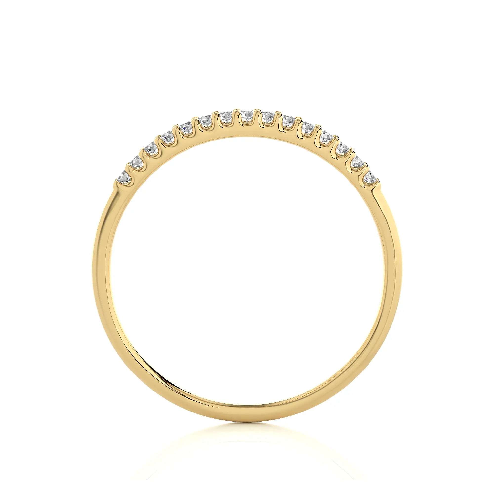 1/10 Ctw Diamond Pave Half Eternity Ring in SI-GH