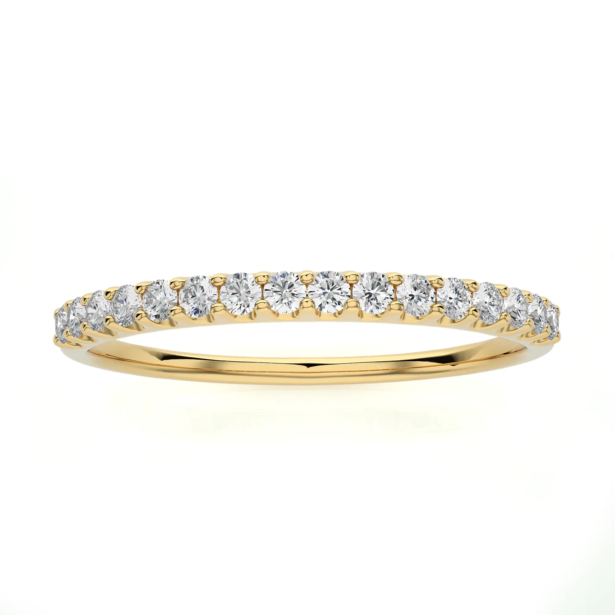 1/5 Ctw Diamond Pave Half Eternity Stackable Band Ring in SI-GH