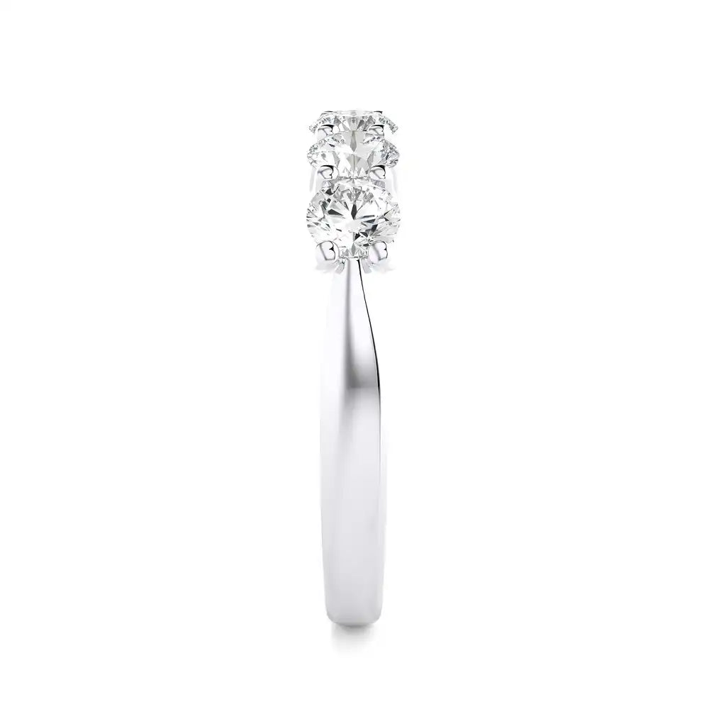 1-1/5 CTW Classic 5-Stone Diamond Band Ring