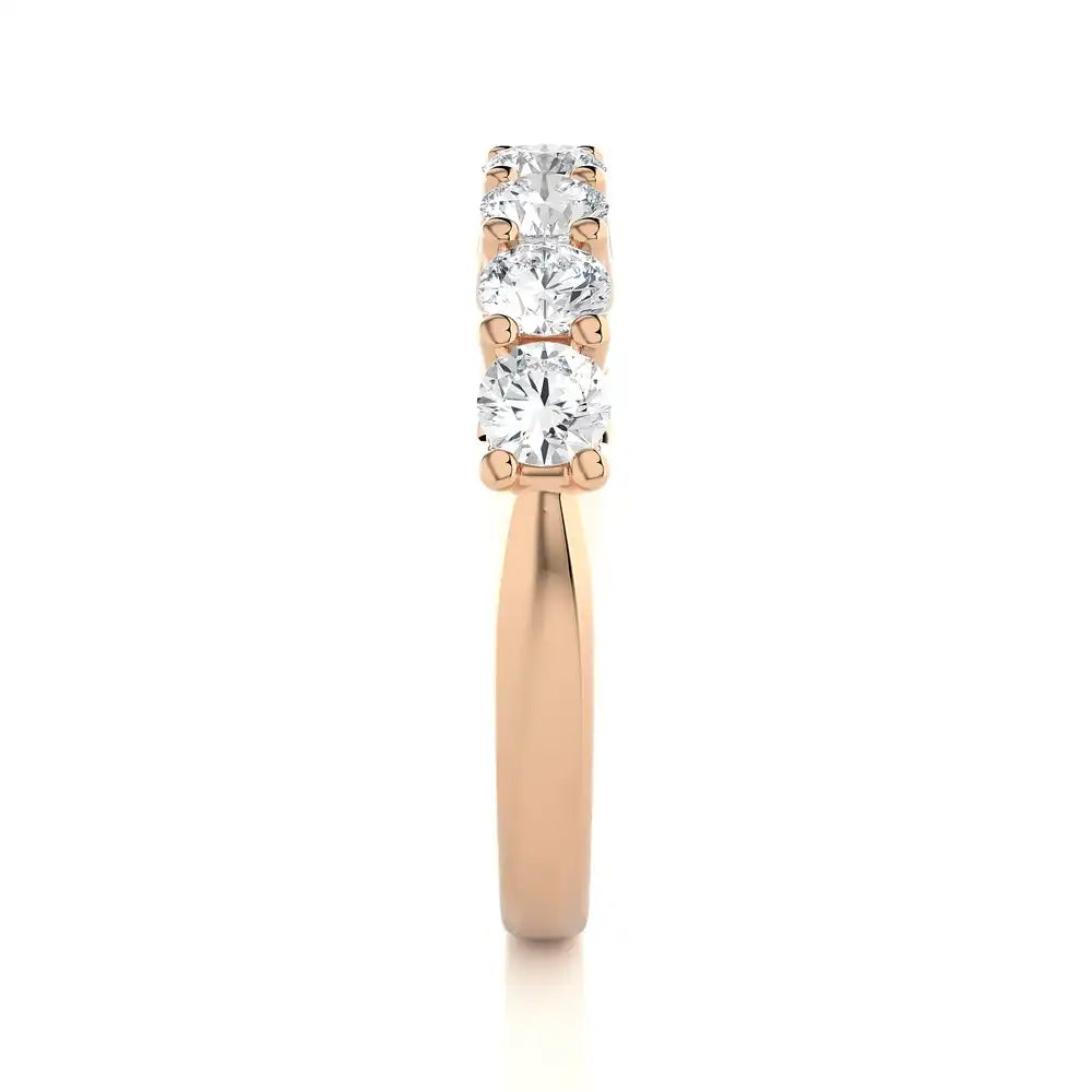 1 CTW 7 Diamond Half Eternity Band