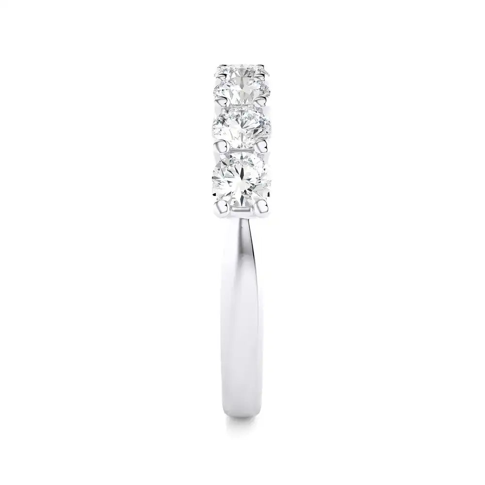 1 CTW 7 Diamond Half Eternity Band