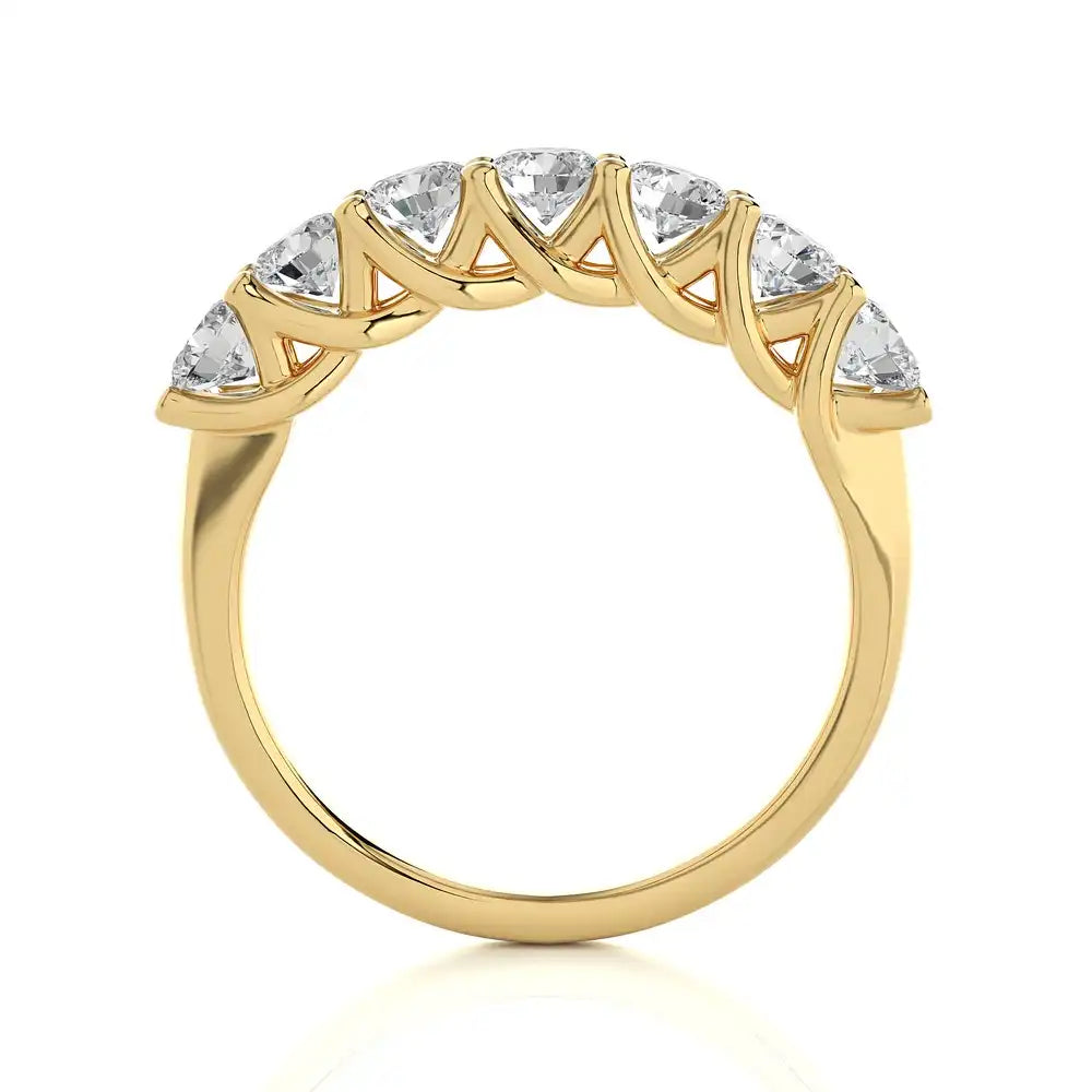 1 CTW 7 Diamond Half Eternity Band