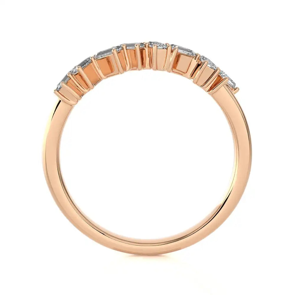 1/2 CTW Baguette Diamonds set in Delicate Band