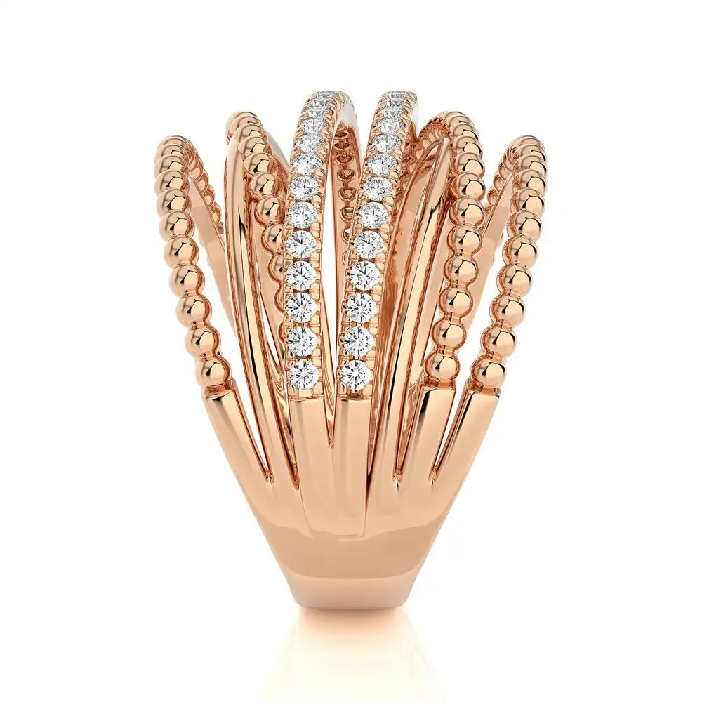 3/8 CTW Diamond Multi-Band Fashion Ring