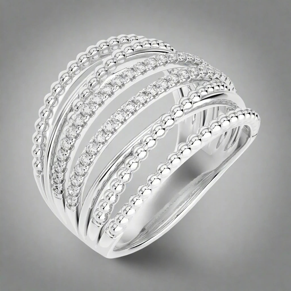 3/8 CTW Diamond Multi-Band Fashion Ring