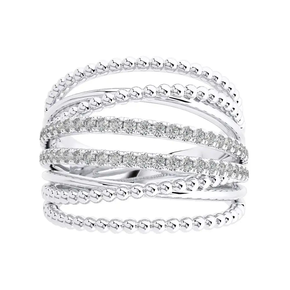 3/8 CTW Diamond Multi-Band Fashion Ring