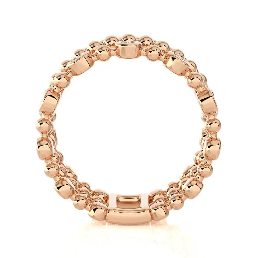 1/3 CTW Diamonds in Gold: - Triple Band Ring