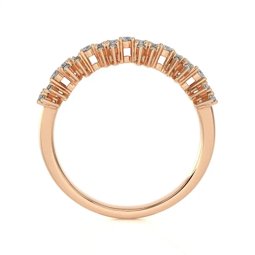 1/2 CTW Baguette Diamonds set in Delicate Band