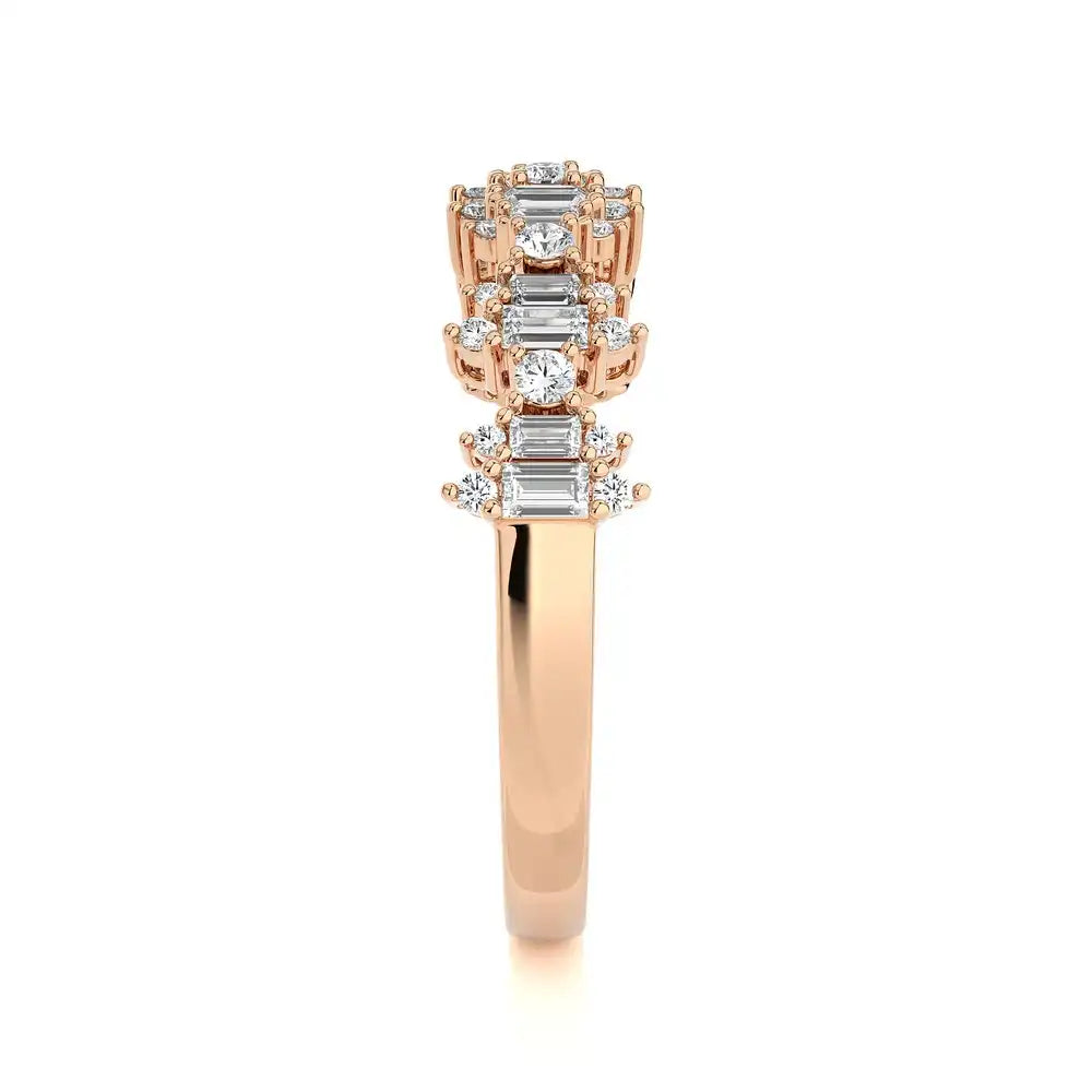 1/2 CTW Baguette Diamonds set in Delicate Band