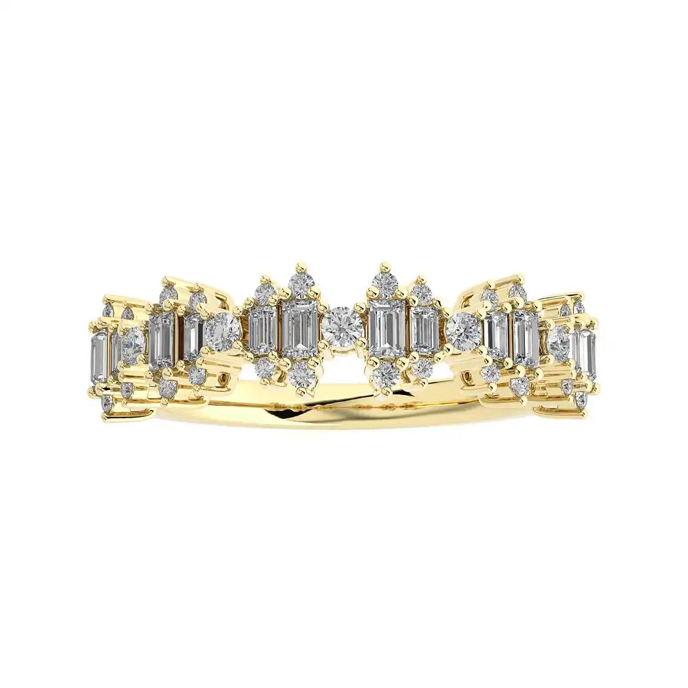 1/2 CTW Baguette Diamonds set in Delicate Band