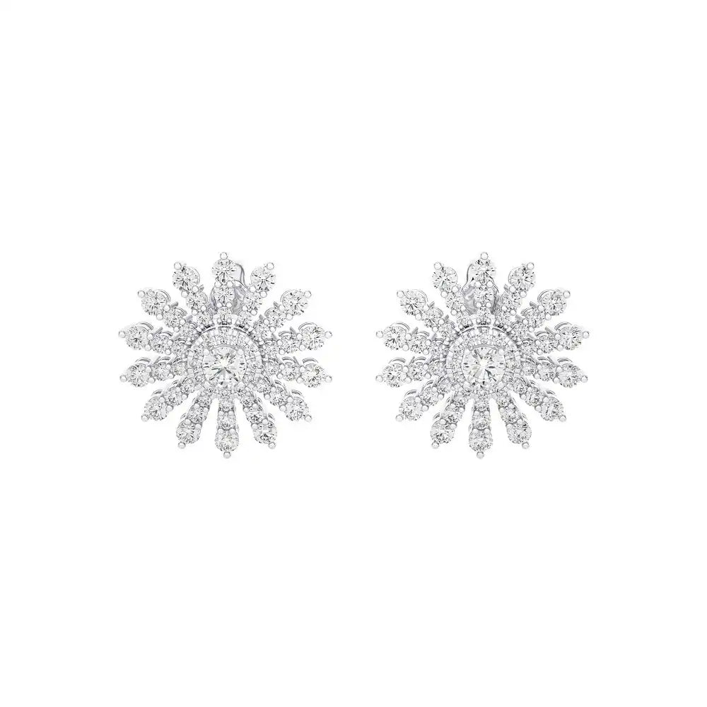 1-1/3 Stylish Daisy Stud Earrings.