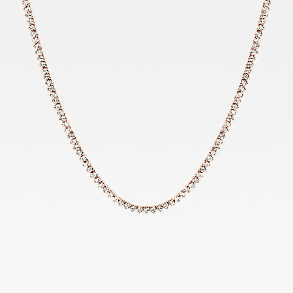 7 CTW Lab Grown Diamond Classic Tennis Necklace