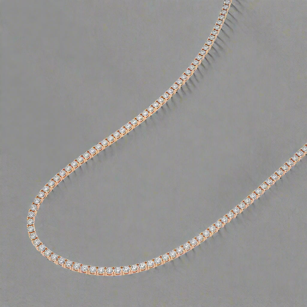 13 CTW Lab Grown Diamond Classic Tennis Necklace