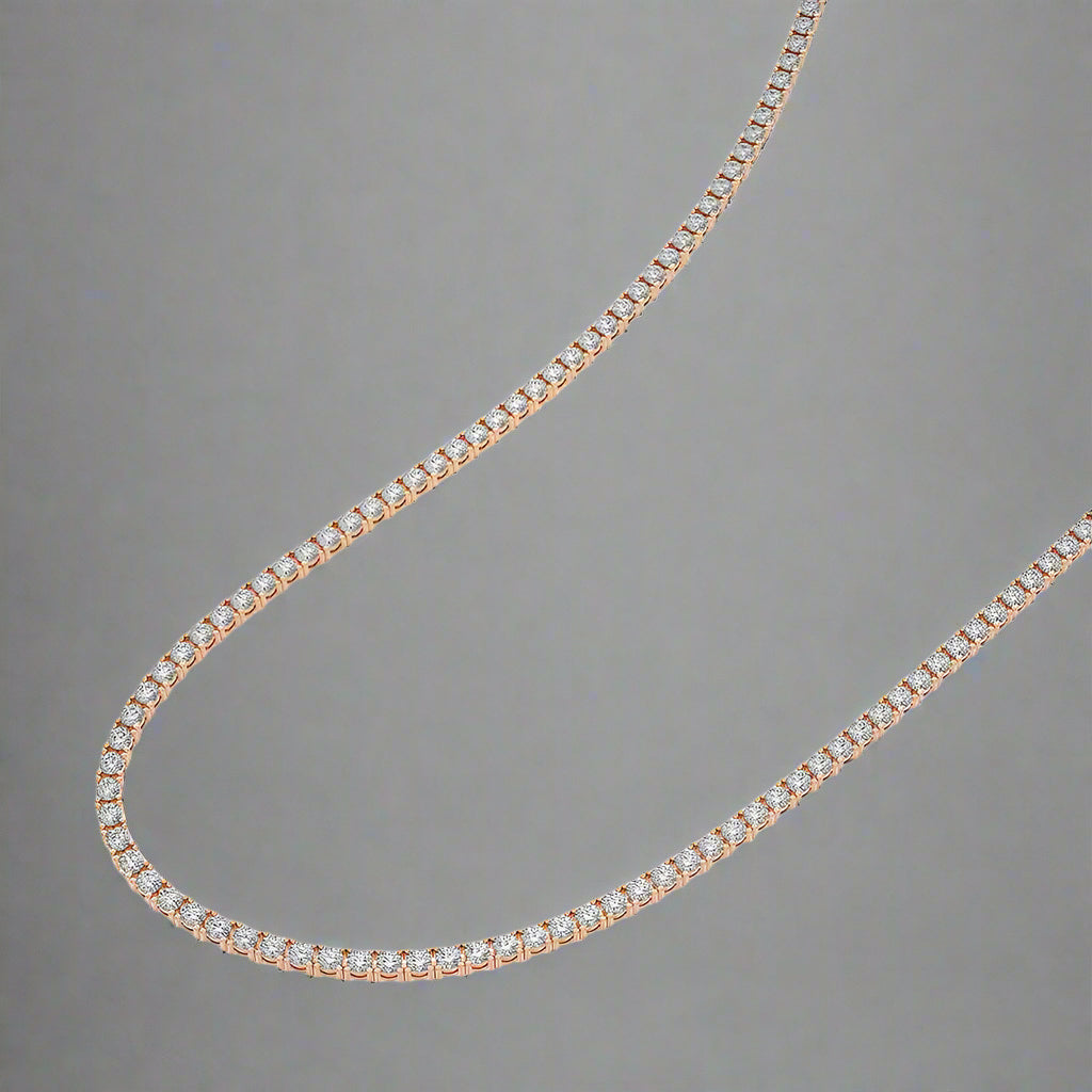 11 CTW Lab Grown Diamond Classic Tennis Necklace