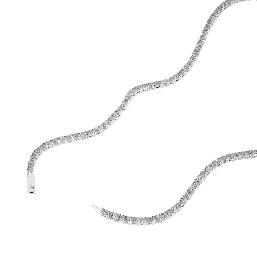 11 CTW Lab Grown Diamond Classic Tennis Necklace