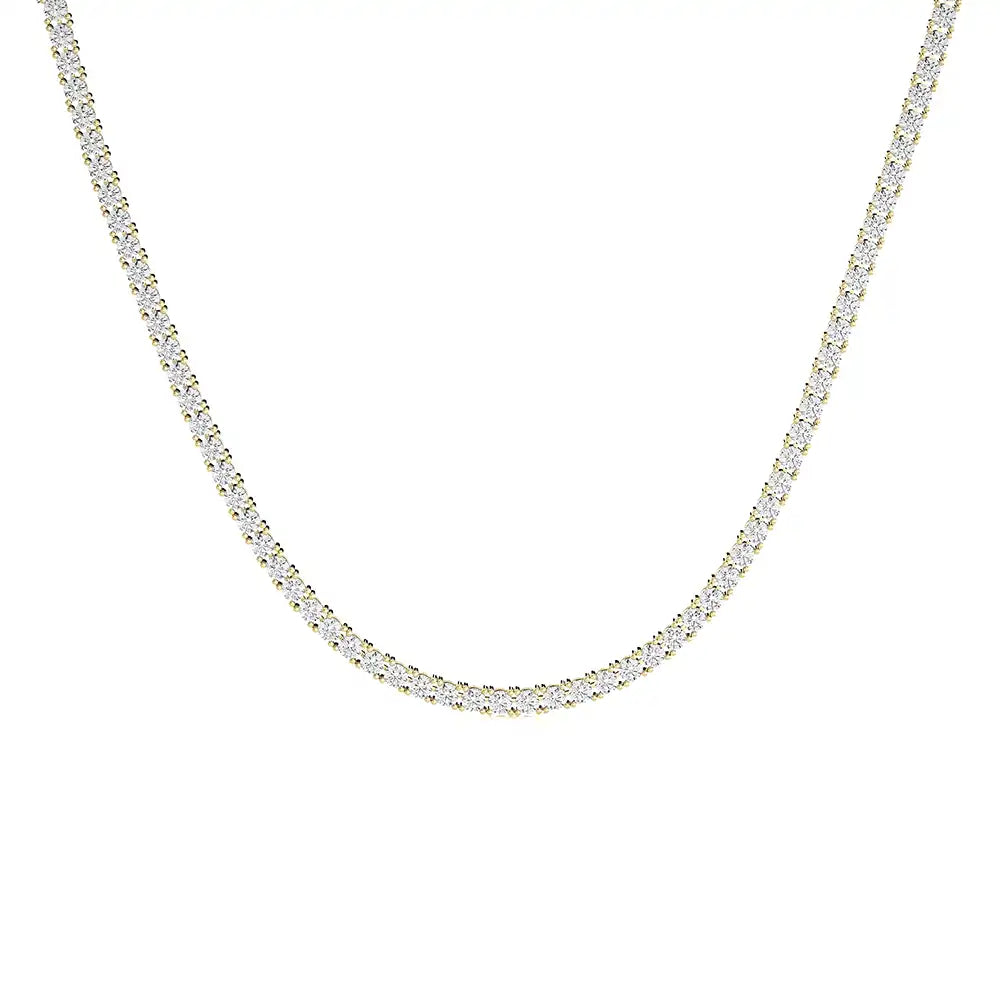 11 CTW Lab Grown Diamond Classic Tennis Necklace