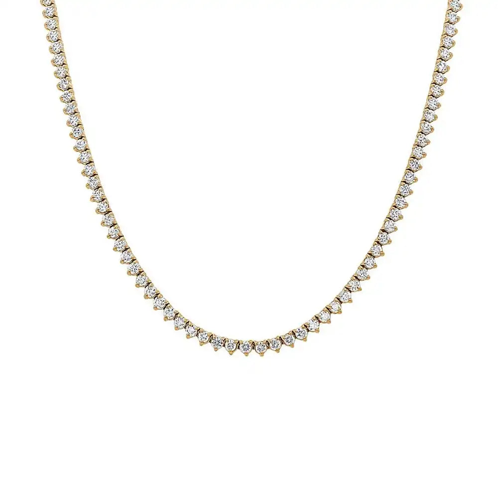 13 CTW Lab Grown Diamond Classic Tennis Necklace