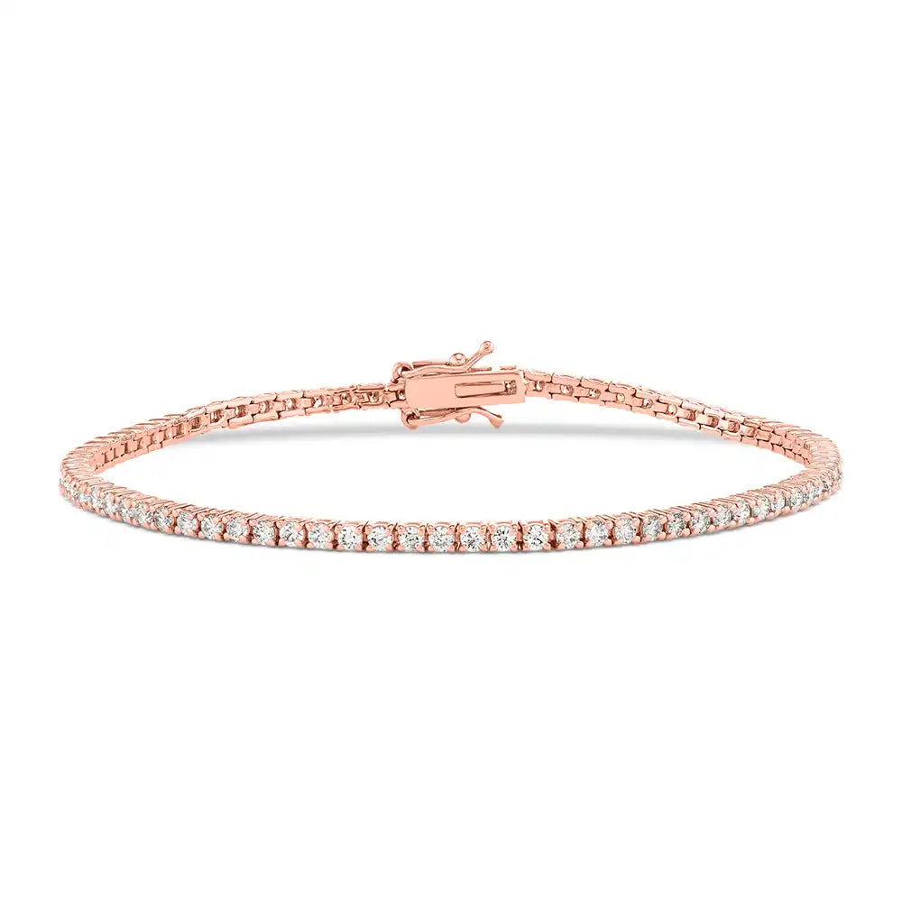 2-1/5 CT Round Lab-Grown Diamond Classic Tennis Bracelet