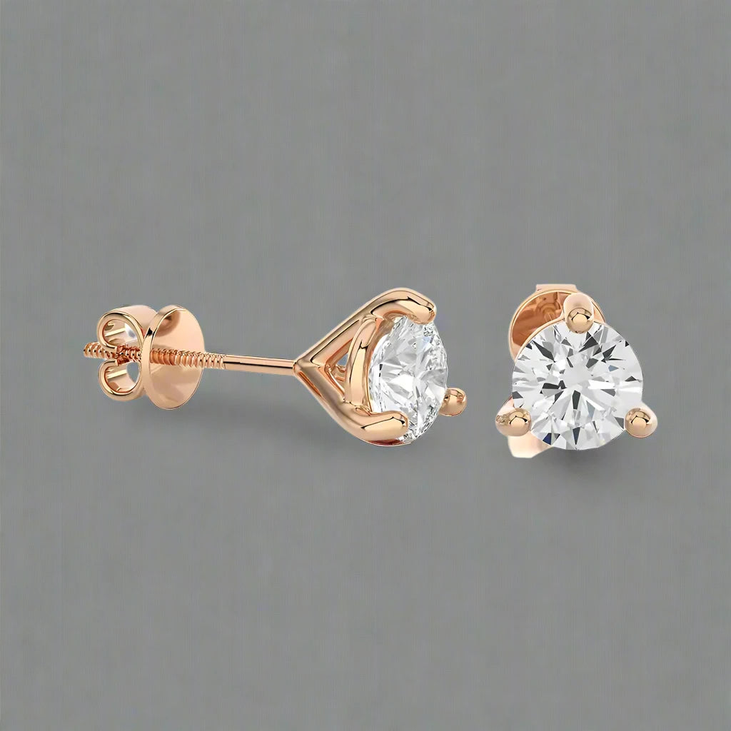 2 CTW Brilliant Lab Grown Diamond Classic Studs Earrings