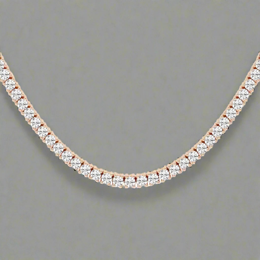 8 CTW Lab Grown Diamond Classic Tennis Necklace