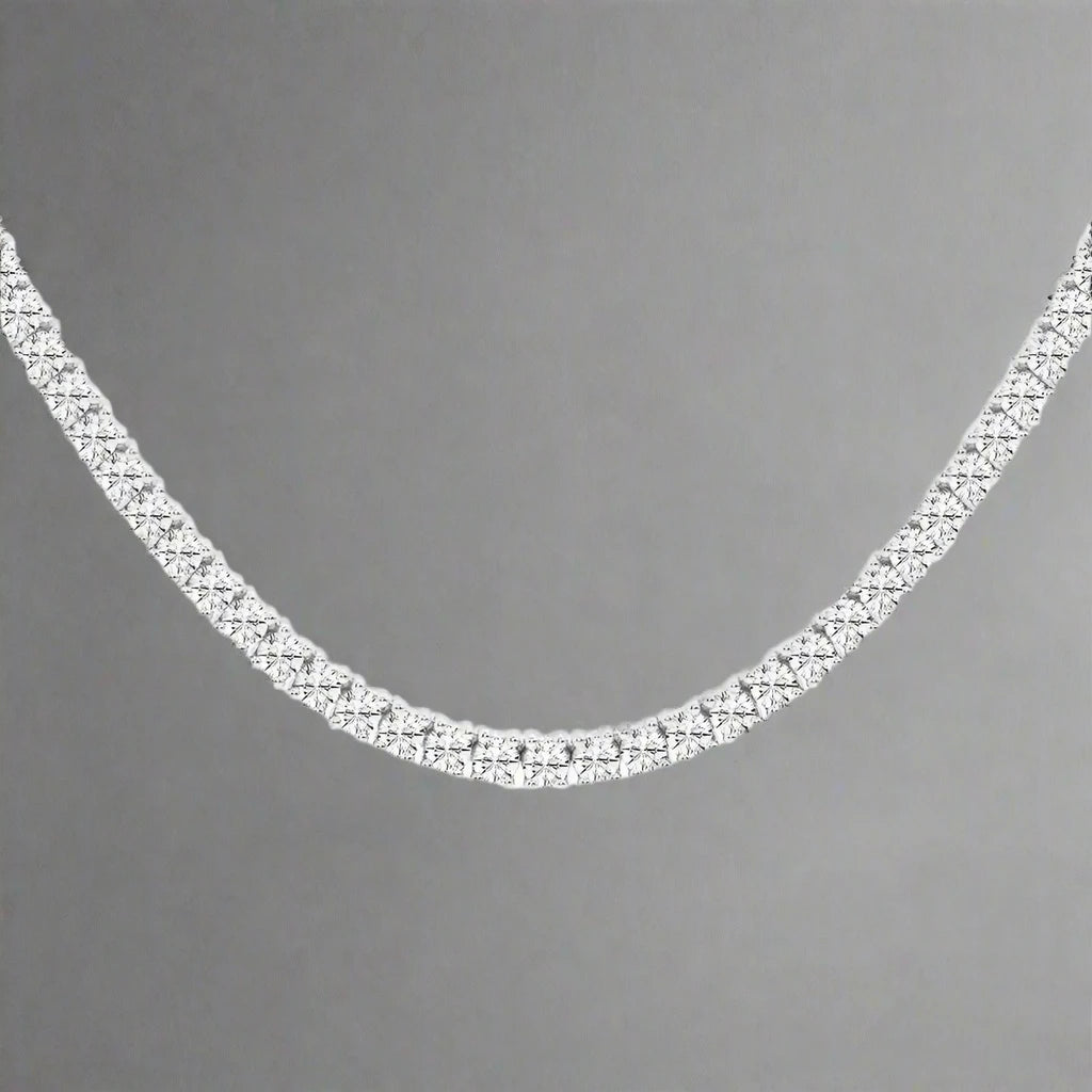 8 CTW Lab Grown Diamond Classic Tennis Necklace
