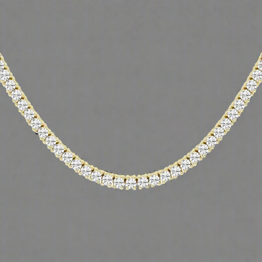 8 CTW Lab Grown Diamond Classic Tennis Necklace