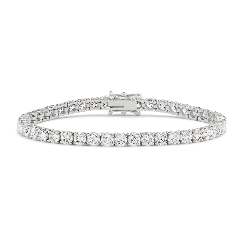 7.0 Cttw Classic Natural Diamond Tennis Bracelet