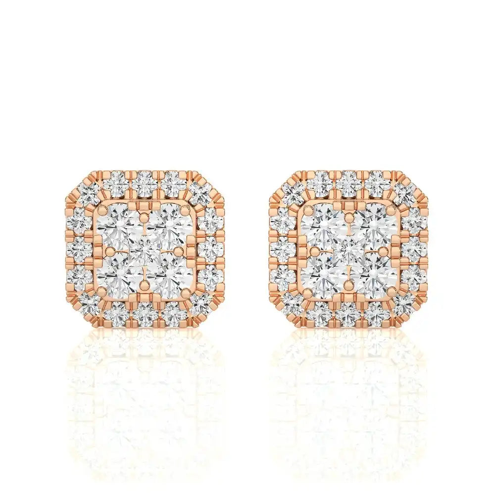 1/3 CTW Cushion Shaped Luxurious Diamond Studs