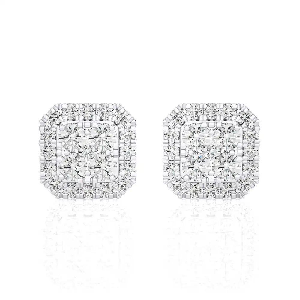 1/3 CTW Cushion Shaped Luxurious Diamond Studs