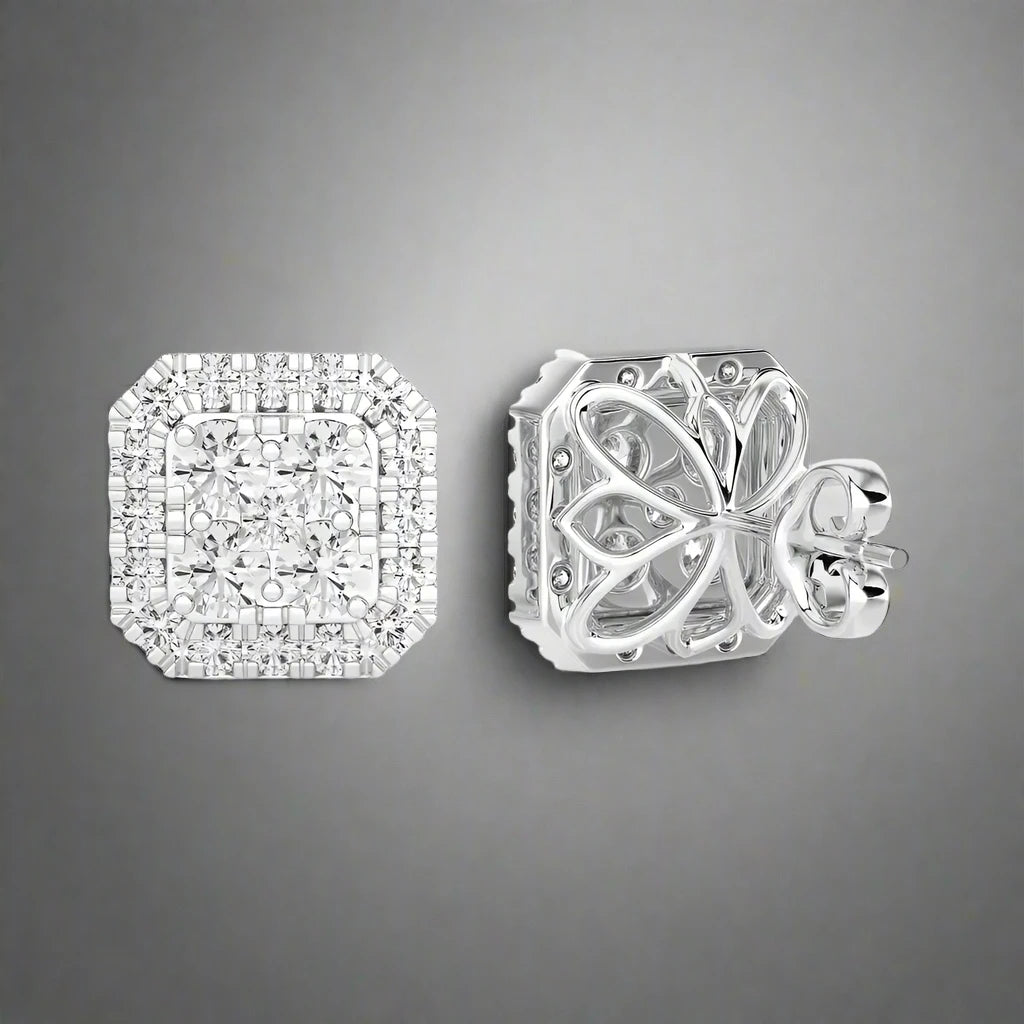 1/3 CTW Cushion Shaped Luxurious Diamond Studs