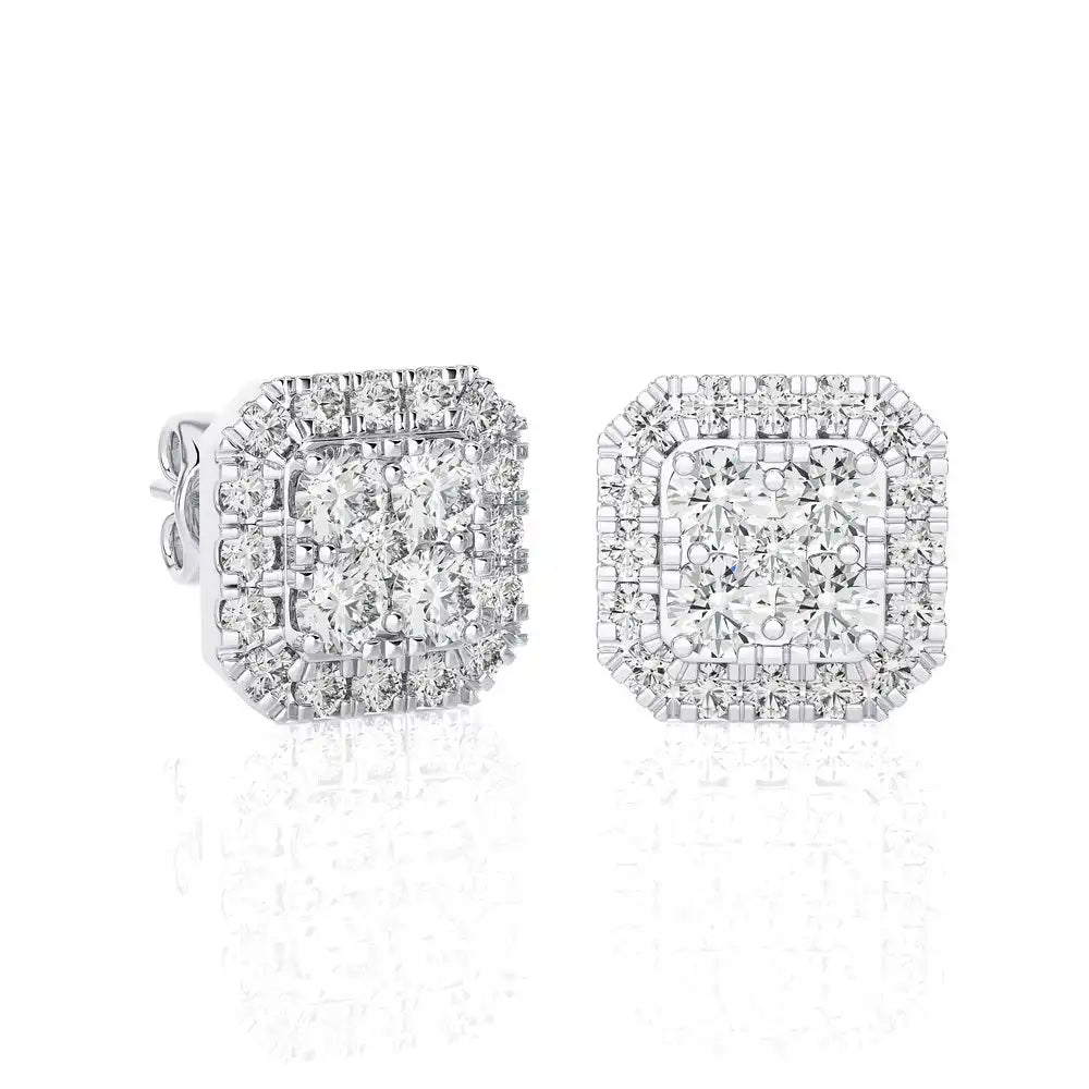 1/3 CTW Cushion Shaped Luxurious Diamond Studs