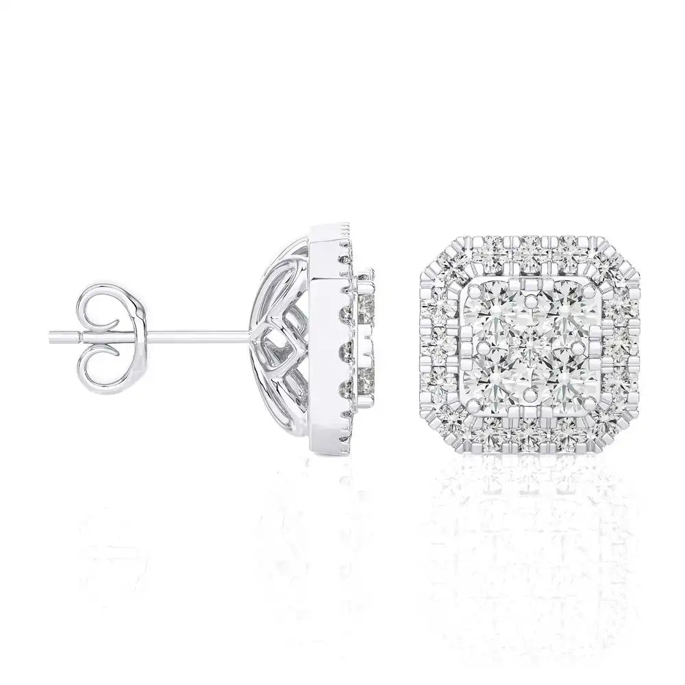 1/3 CTW Cushion Shaped Luxurious Diamond Studs