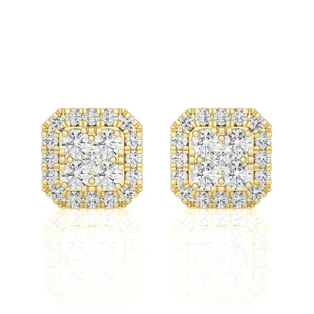 1/3 CTW Cushion Shaped Luxurious Diamond Studs