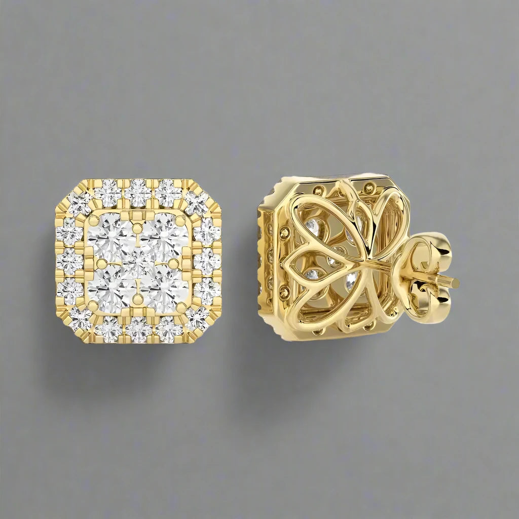 1/3 CTW Cushion Shaped Luxurious Diamond Studs