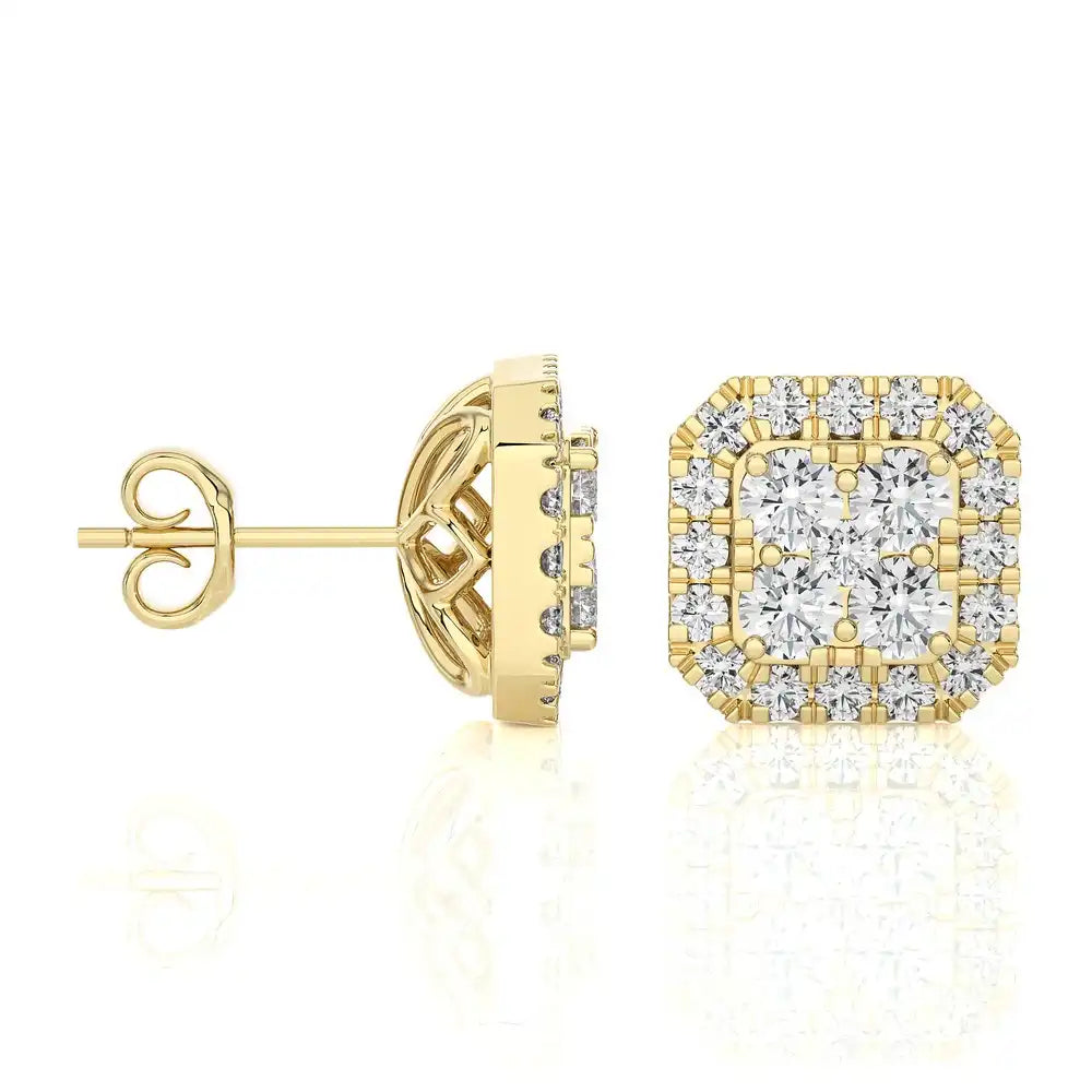 1/3 CTW Cushion Shaped Luxurious Diamond Studs